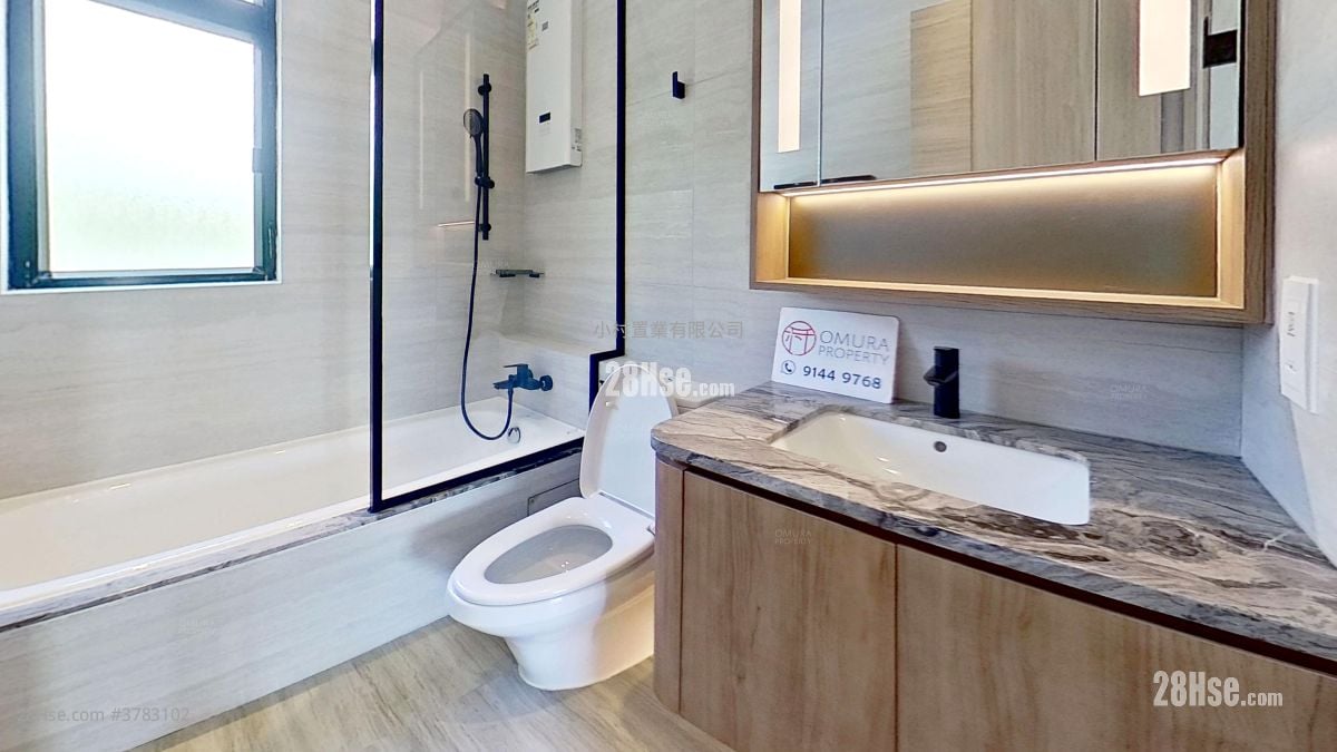 浴室: 怡礼苑 租盘 3 房 , 2 浴室 1,622 平方尺