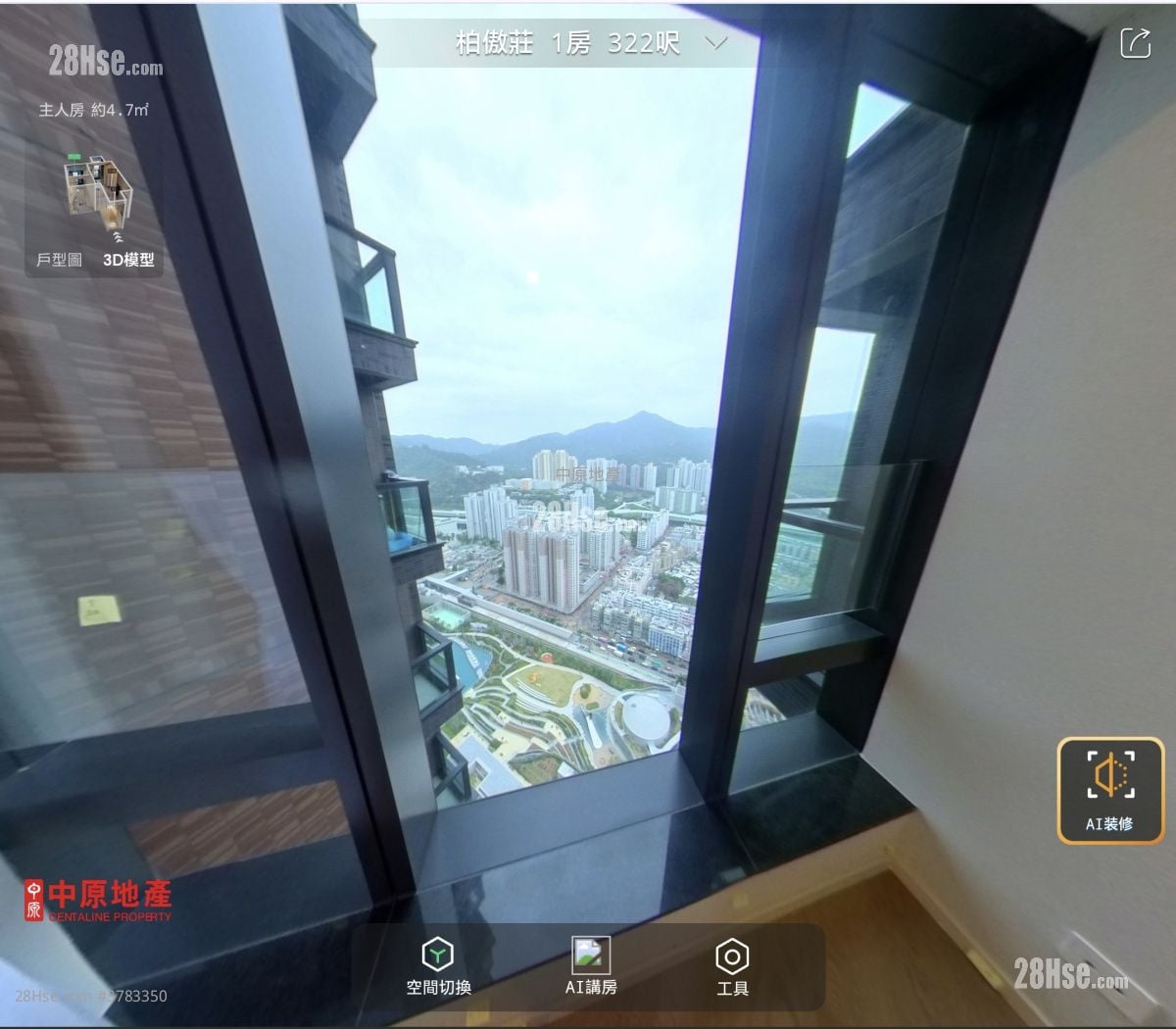 柏傲庄 租盘 1 房 , 1 浴室 322 平方尺