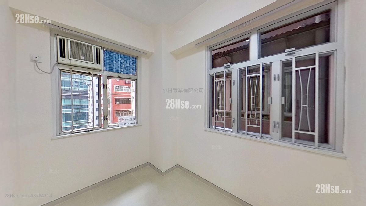 主人房: 嘉宁大厦 租盘 2 房 , 1 浴室 368 平方尺