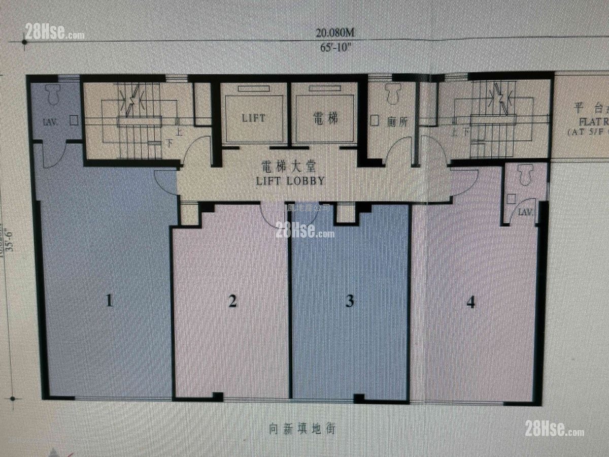 海岛中心 租盘 385 平方尺