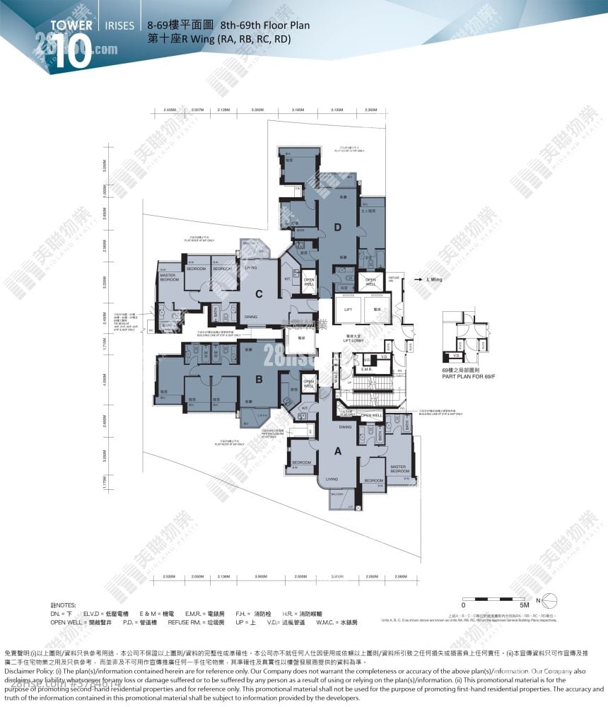 领凯 售盘 3 房 , 2 浴室 749 平方尺