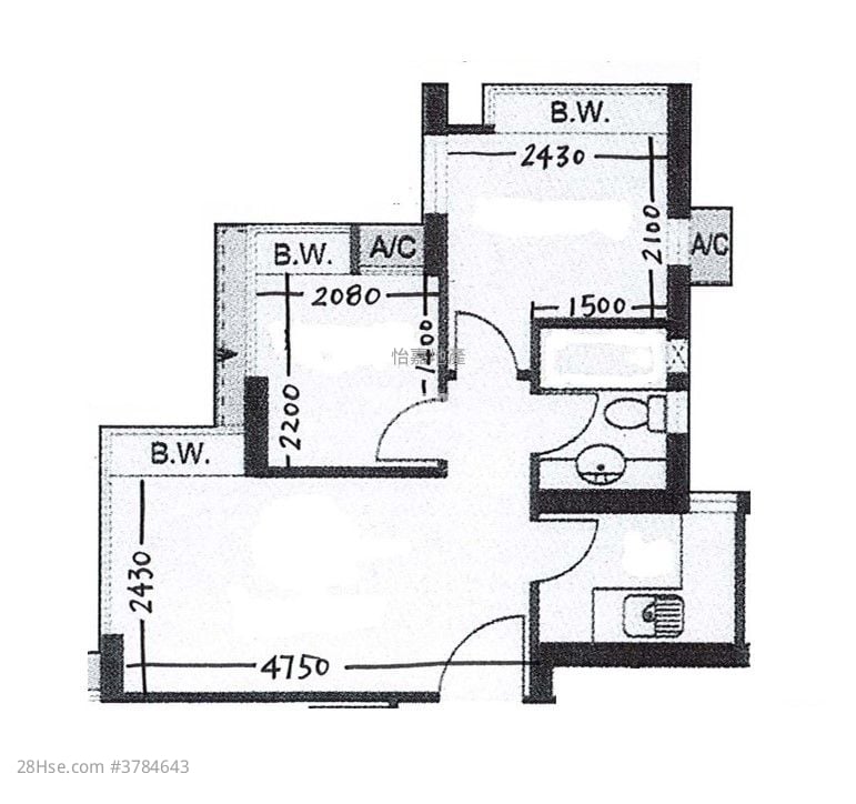 慧贤轩 售盘 2 房 , 1 浴室 385 平方尺