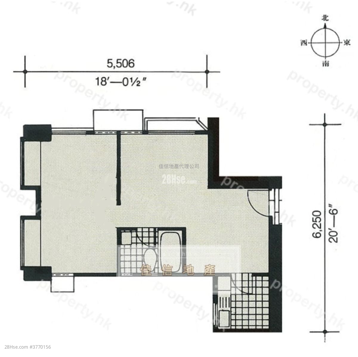 昌运中心 售盘 1 房 , 1 浴室 342 平方尺