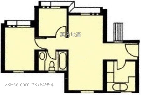 Yu Chui Court Sell 2 Bedrooms , 1 Bathroom 519 ft²