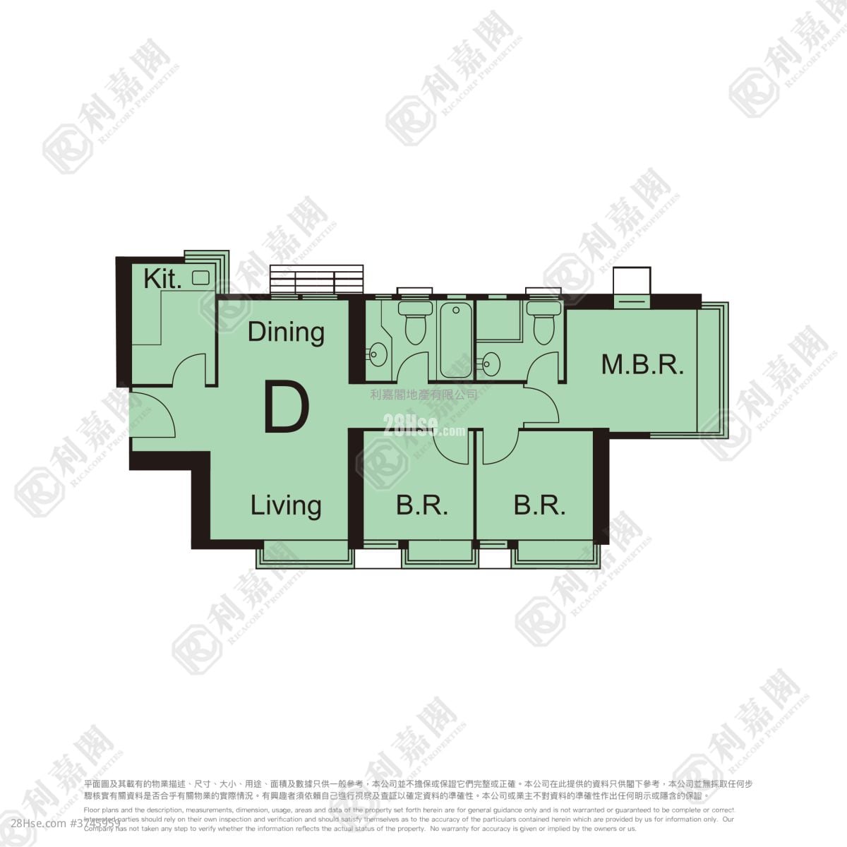 The Metro City Sell 3 Bedrooms , 2 Bathrooms 526 ft²