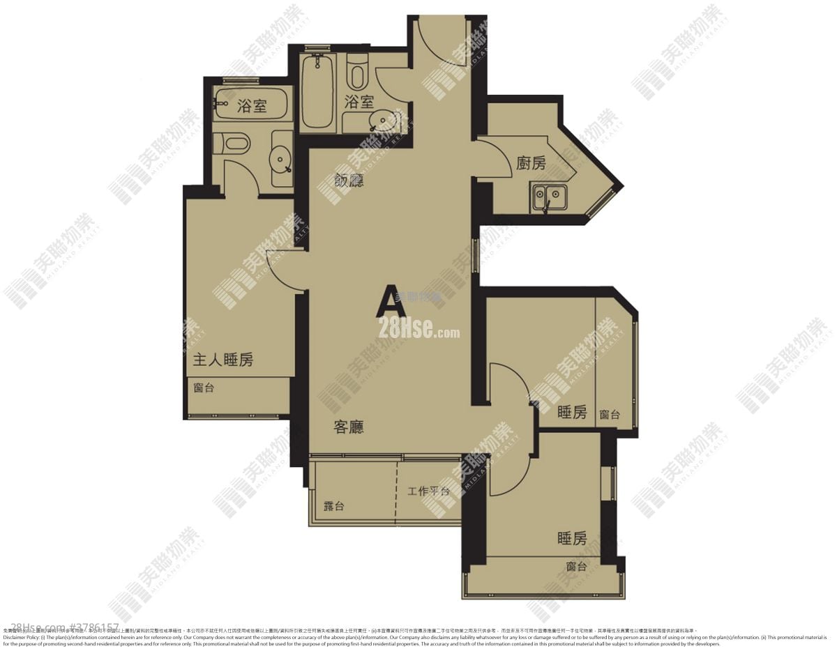 领凯 售盘 3 房 , 2 浴室 676 平方尺
