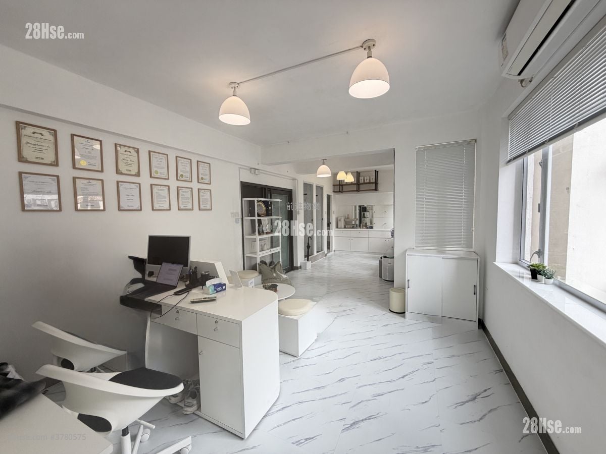 商业大厦  租盘 开放式间隔 , 2 厕所
