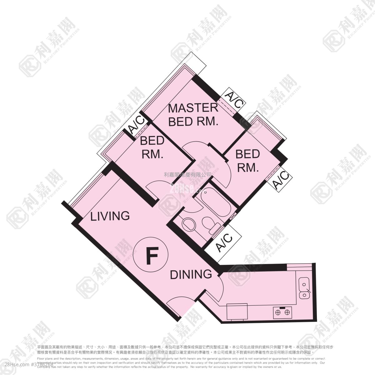 将军澳广场 售盘 3 房 , 1 浴室 502 平方尺