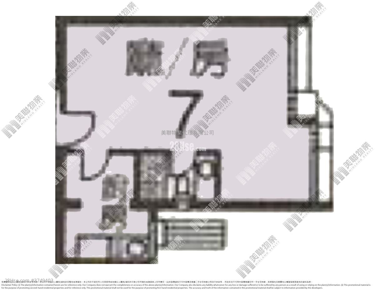 和明苑 售盘 2 房 , 1 浴室 433 平方尺