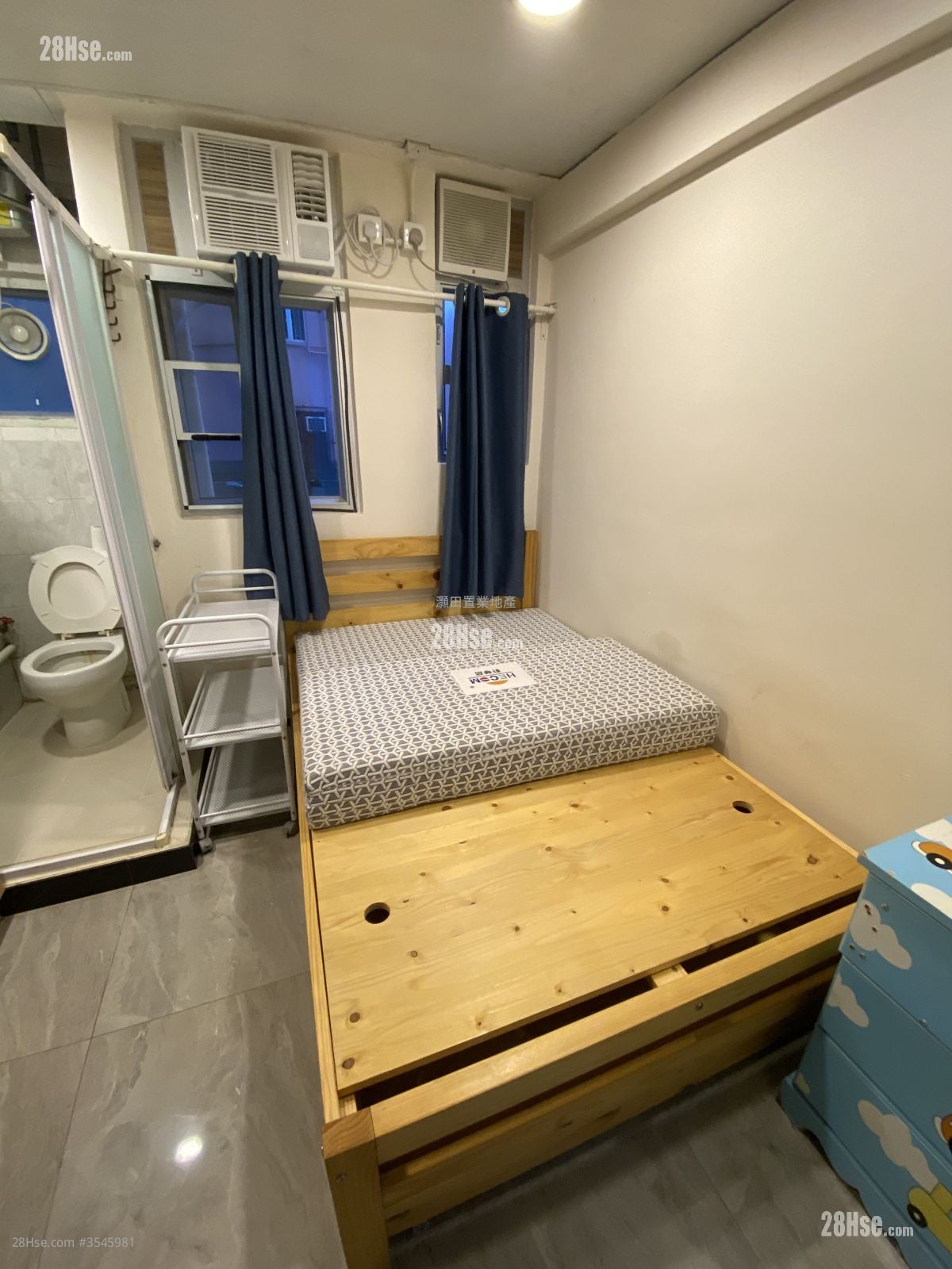 单幢楼房 租盘 开放式间隔 , 1 浴室 120 平方尺