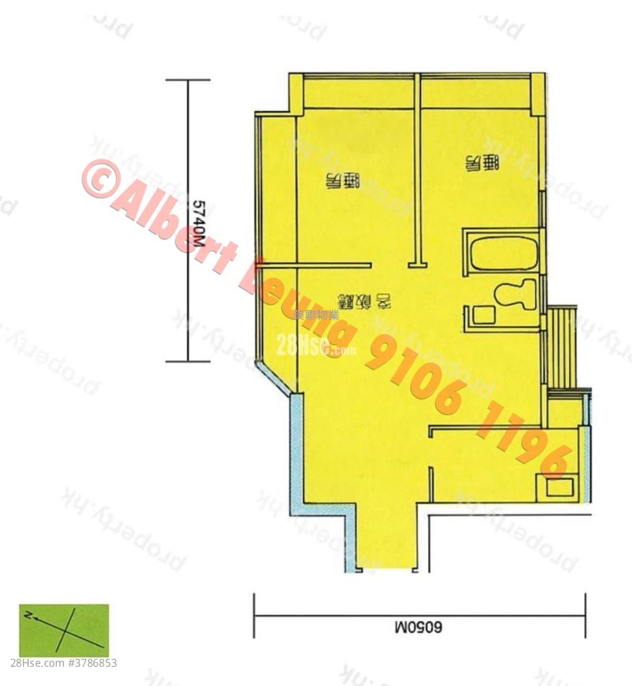 Hilton Plaza Sell 2 Bedrooms , 1 Bathroom 427 ft²