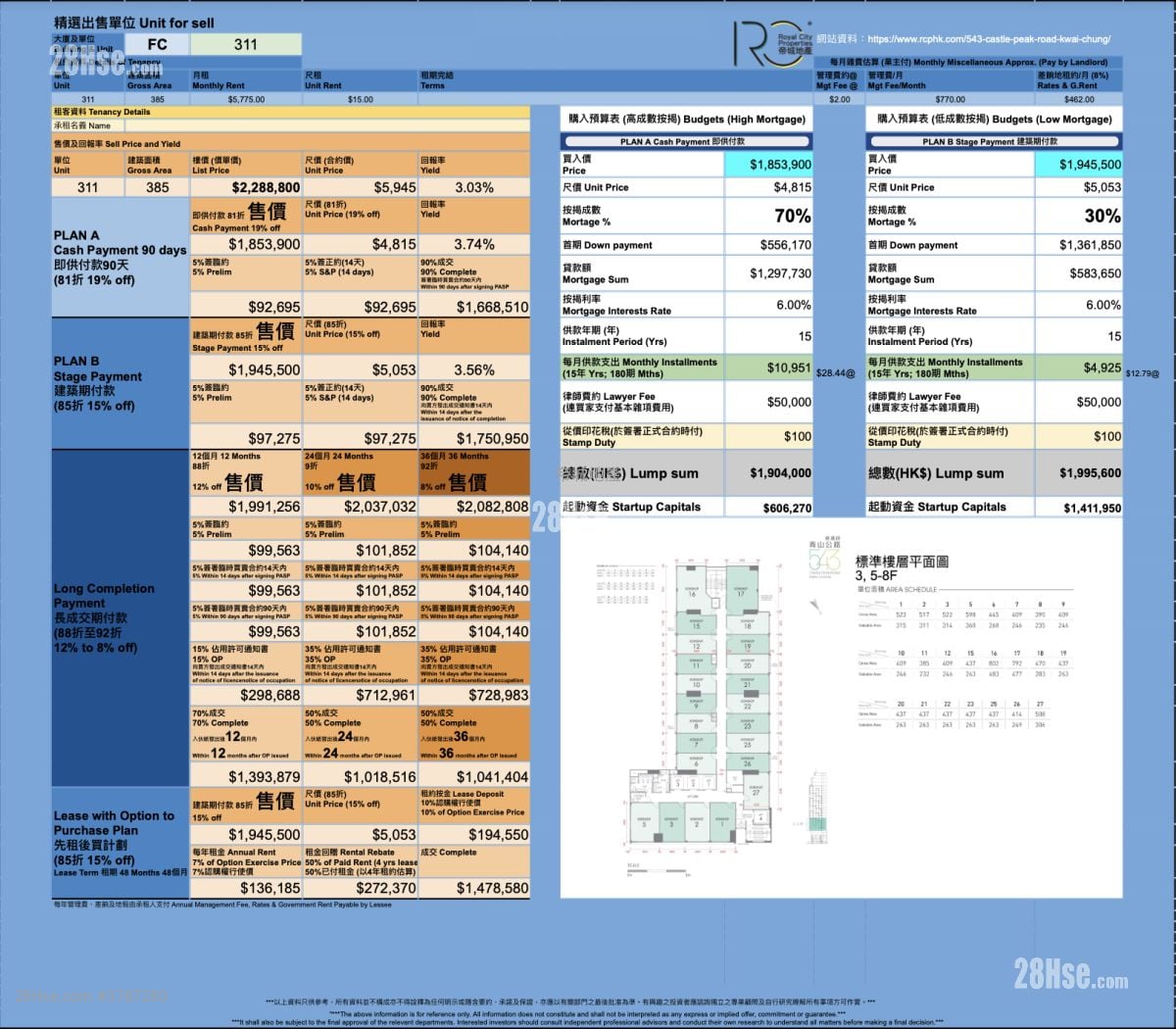 543 Castle Peak Road Kwai Chung Sell
