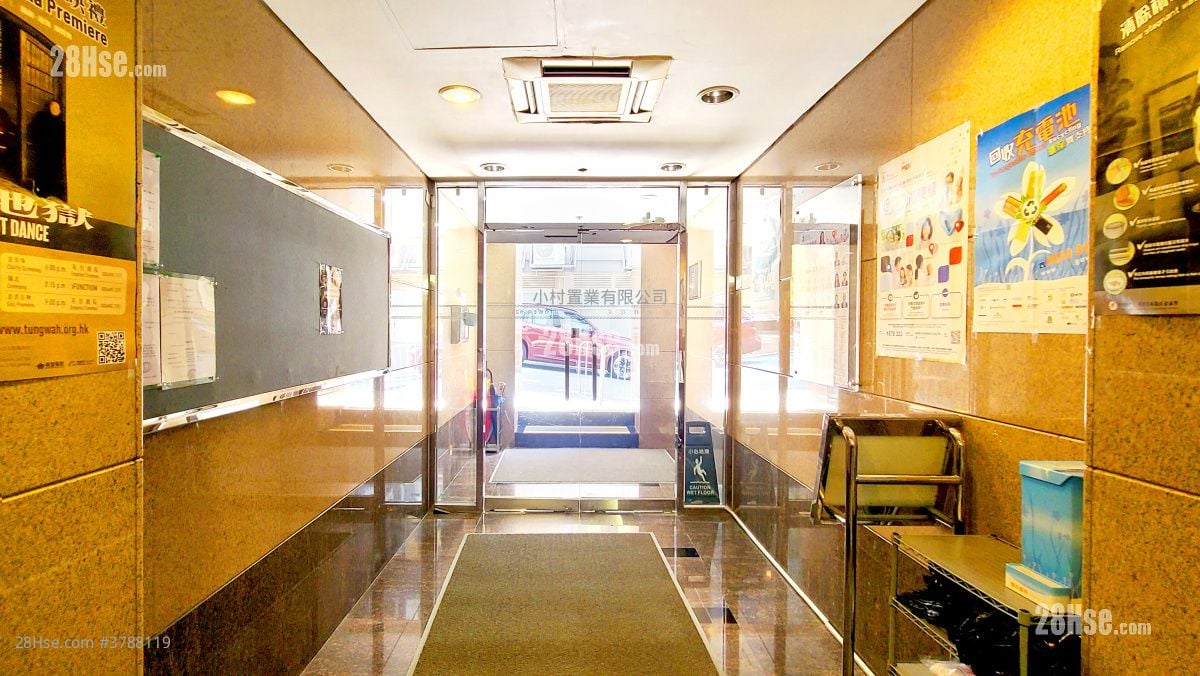 大堂: 世银花苑 租盘 2 房 , 1 浴室 365 平方尺