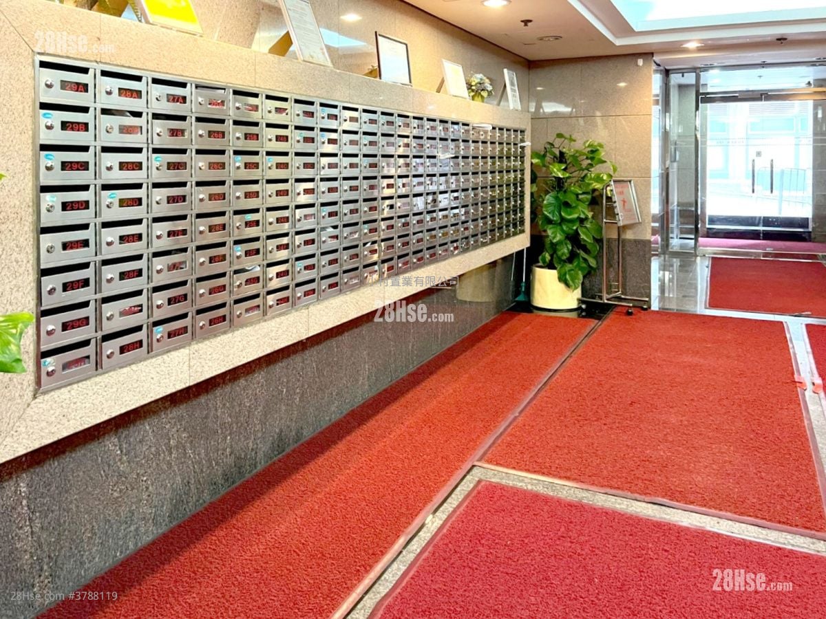 大堂: 世银花苑 租盘 2 房 , 1 浴室 365 平方尺