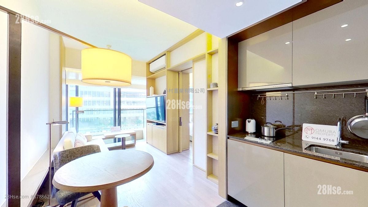 living room: Eight Kwai Fong Happy Valley Rental 1 Bedroom , 1 Bathroom 402 ft²