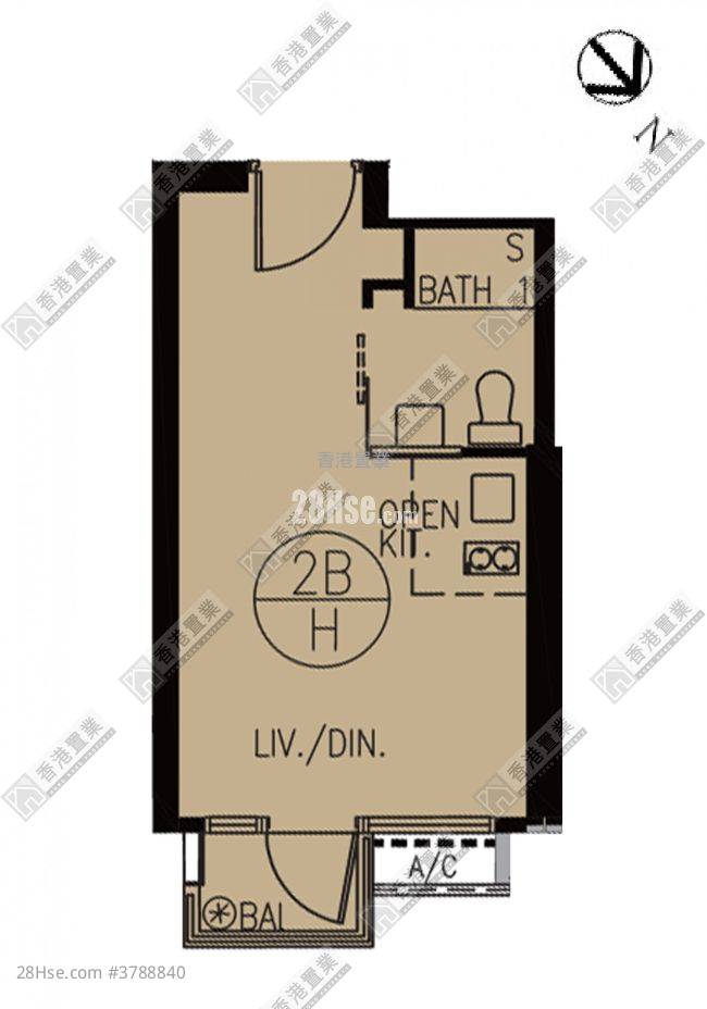 Cullinan West Rental Studio , 1 Bathroom 267 ft²