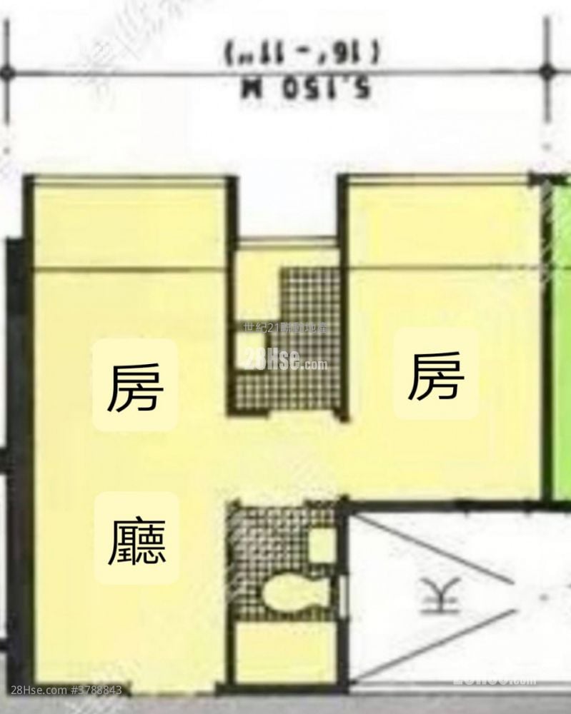 金玉大厦 售盘 2 房 , 1 浴室 224 平方尺