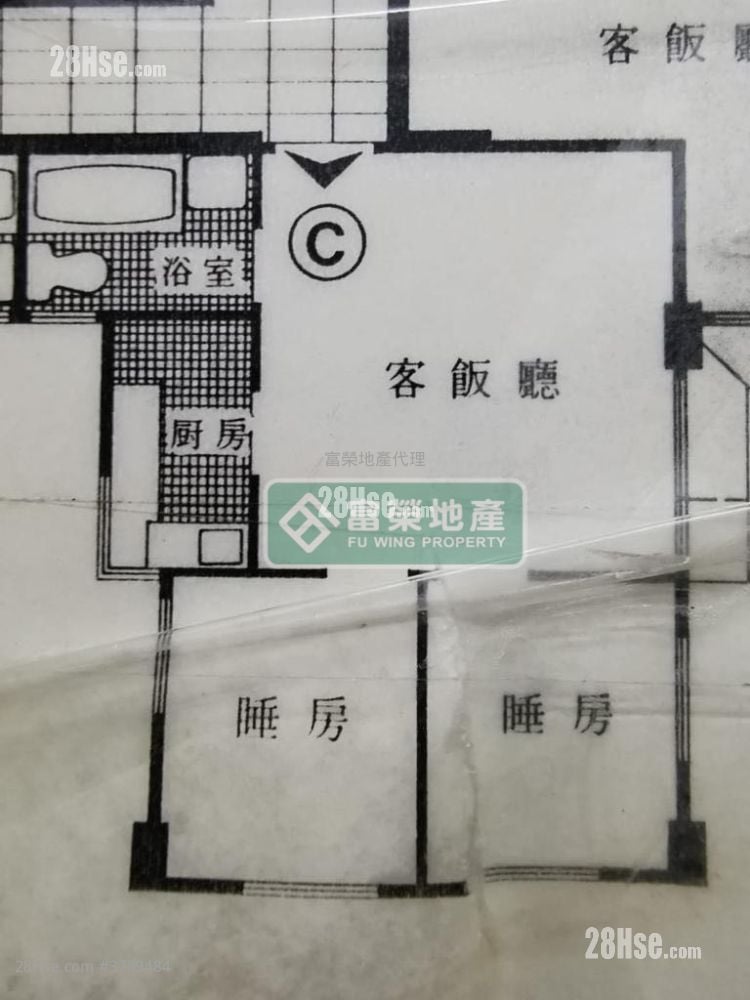 黄金大厦 售盘 2 房 , 1 浴室 347 平方尺