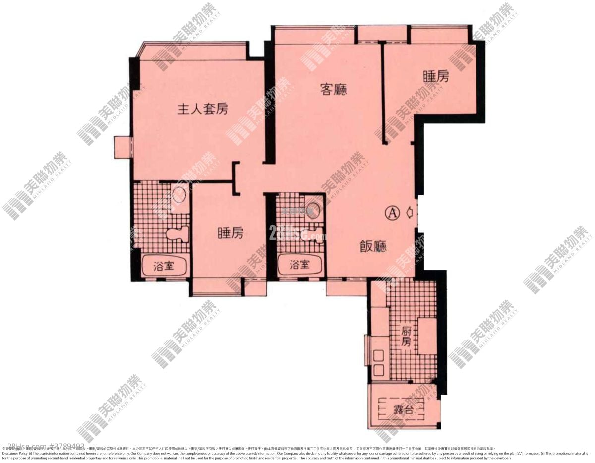 新港城 售盘 3 房 , 2 浴室 932 平方尺