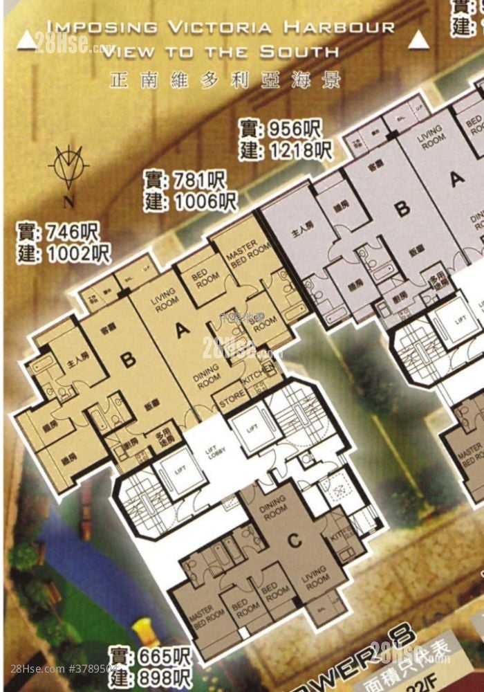 一号银海 售盘 3 房 707 平方尺