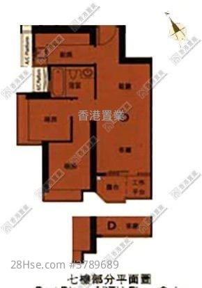 丰盛居 售盘 2 房 , 1 浴室 503 平方尺