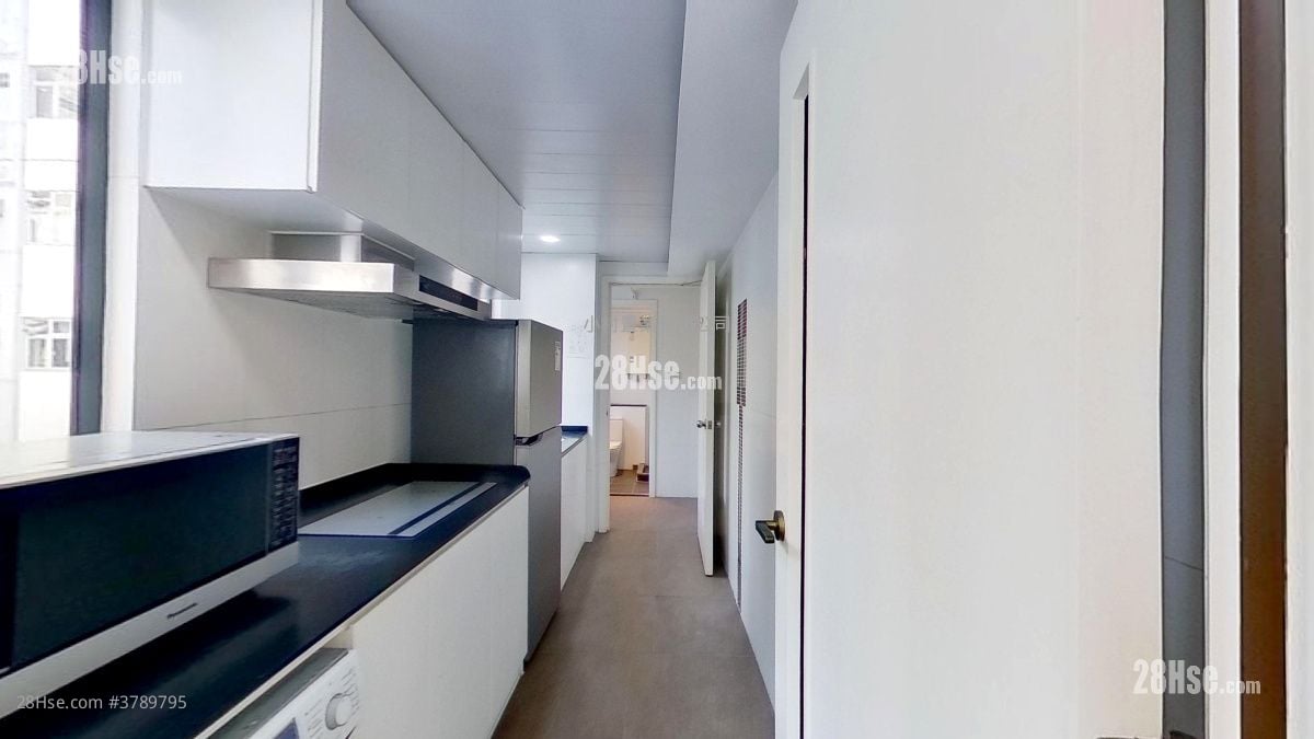 厨房: 晴峰居 租盘 2 房 , 1 浴室 565 平方尺