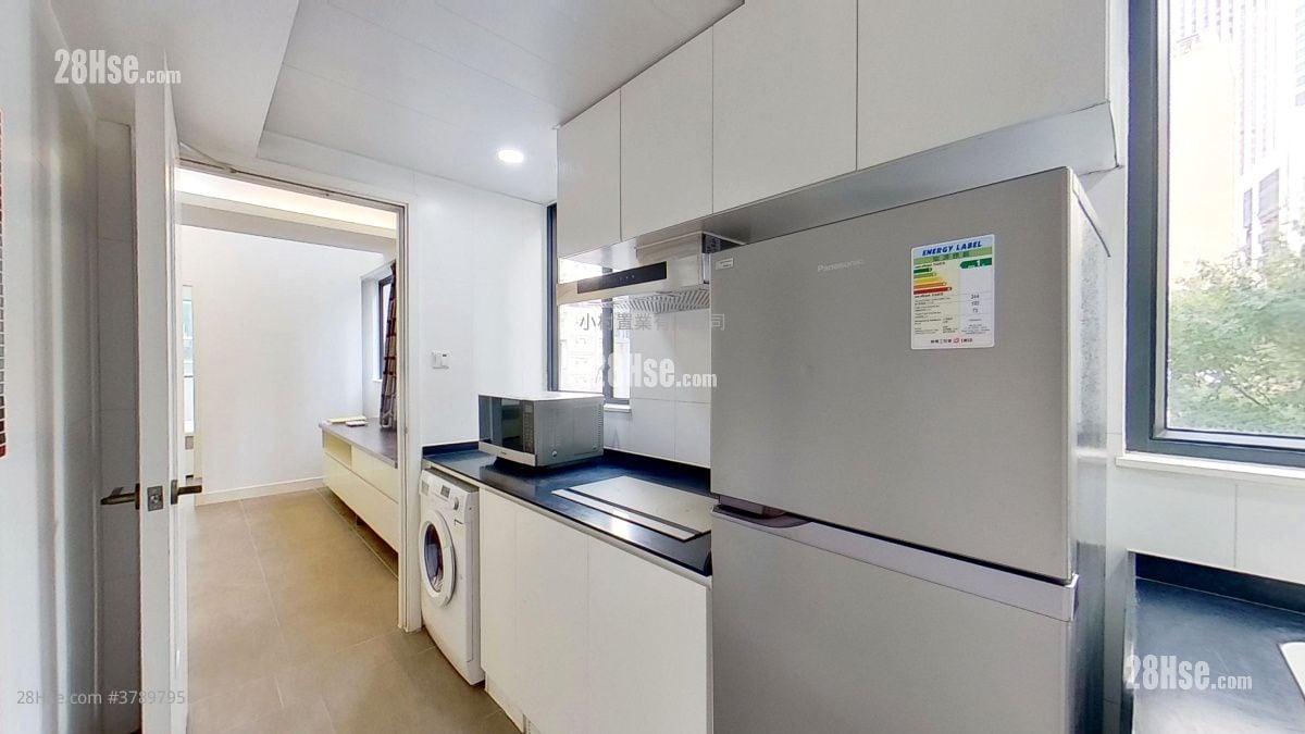 厨房: 晴峰居 租盘 2 房 , 1 浴室 565 平方尺