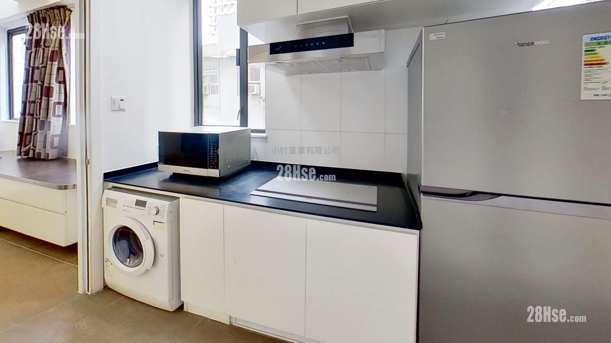 厨房: 晴峰居 租盘 2 房 , 1 浴室 565 平方尺