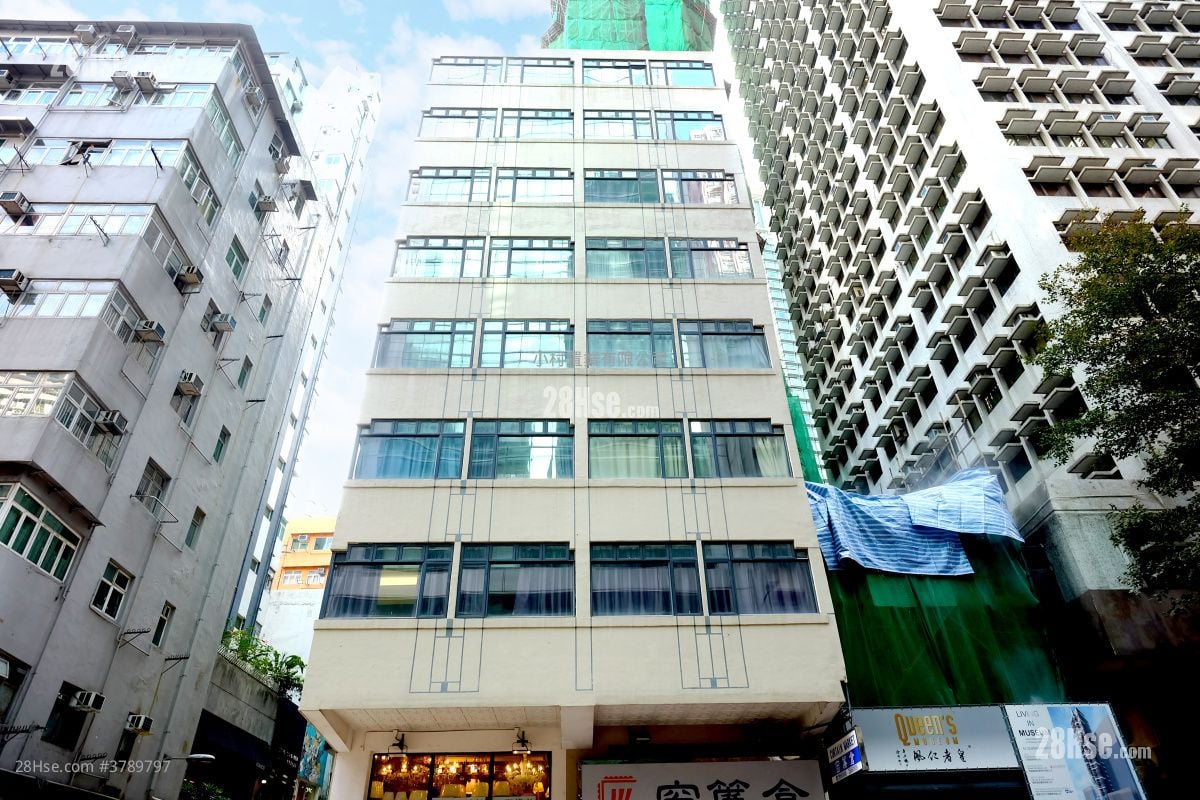 大厦外观: 晴峰居 租盘 1 房 , 1 浴室 548 平方尺