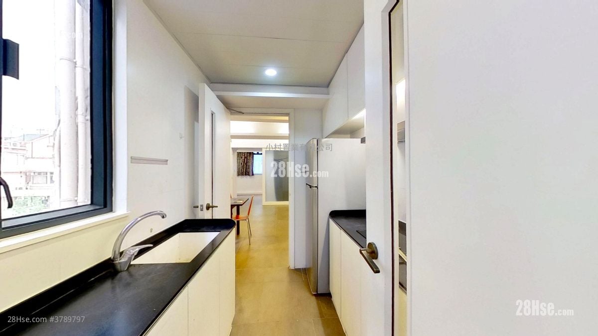 厨房: 晴峰居 租盘 1 房 , 1 浴室 548 平方尺