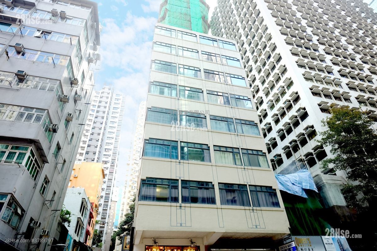 大厦外观: 晴峰居 租盘 1 房 , 1 浴室 548 平方尺