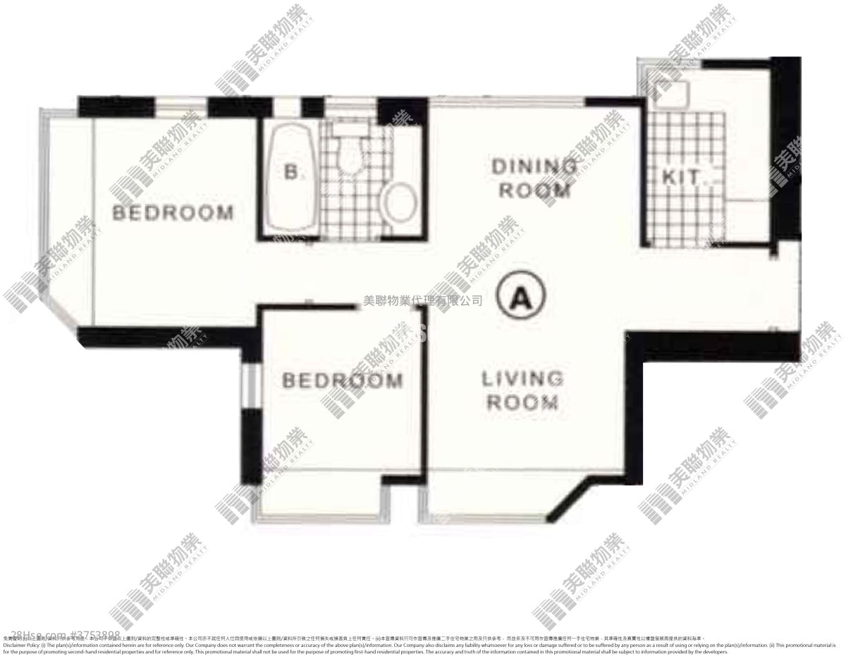 新宝城 售盘 2 房 , 1 浴室 436 平方尺