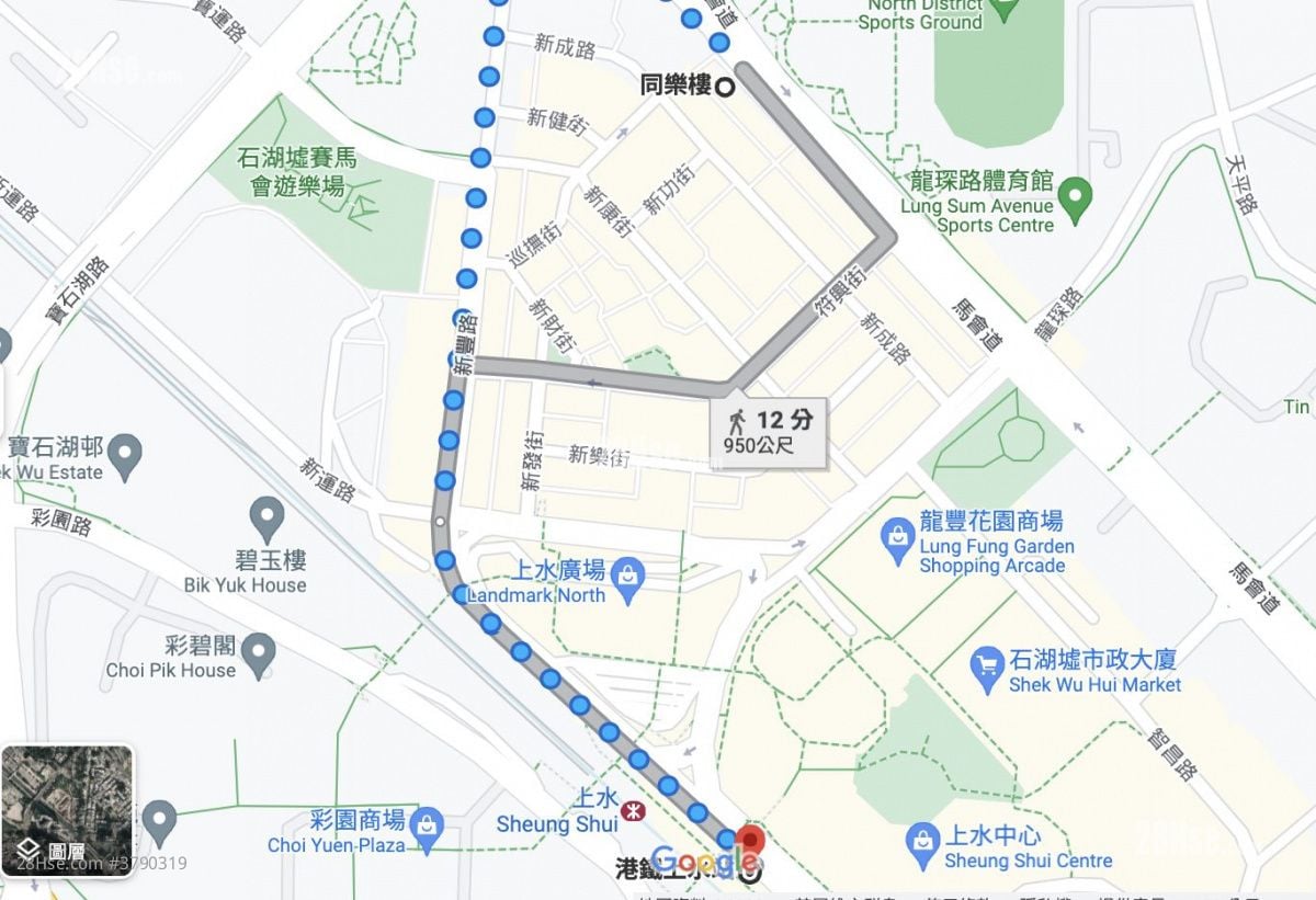 同乐楼 租盘 开放式间隔 , 1 浴室 100 平方尺