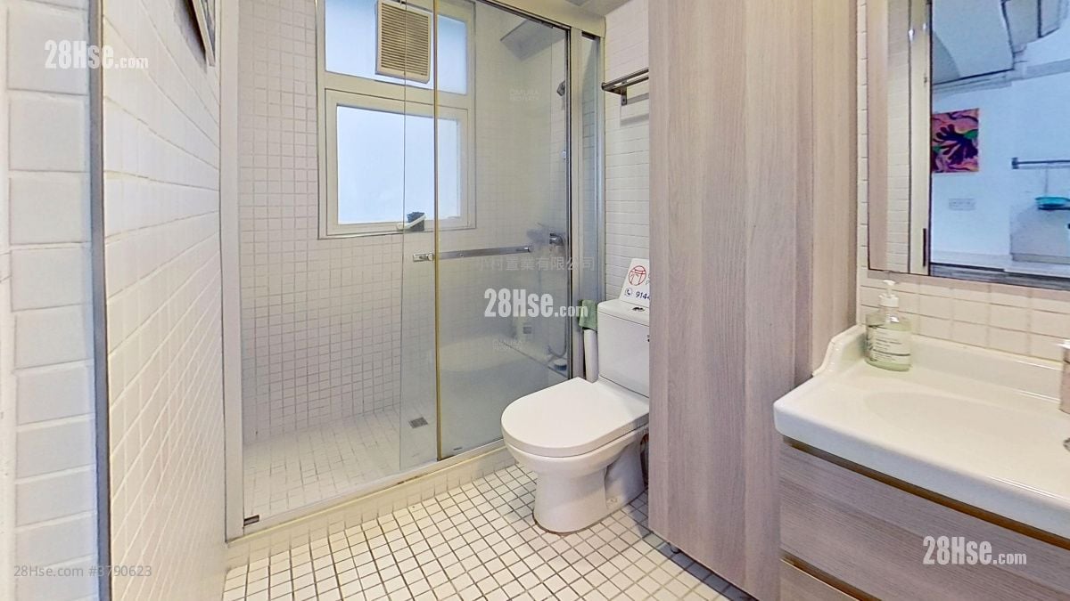 浴室: 歌赋街14号 租盘 开放式间隔 , 1 浴室 340 平方尺