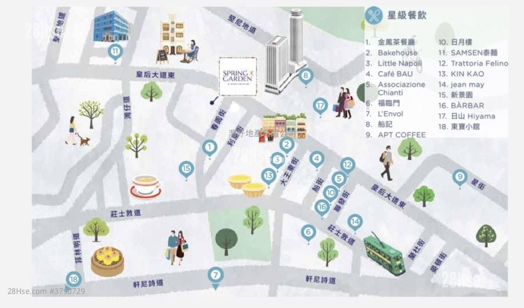 Spring Garden 租盘 1 房 , 1 浴室 282 平方尺