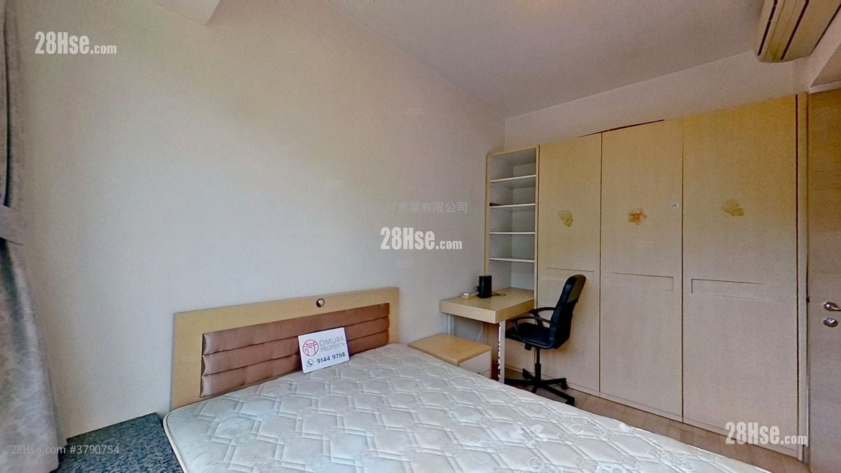 主人房: 傲翔湾畔 租盘 2 房 , 1 浴室 524 平方尺