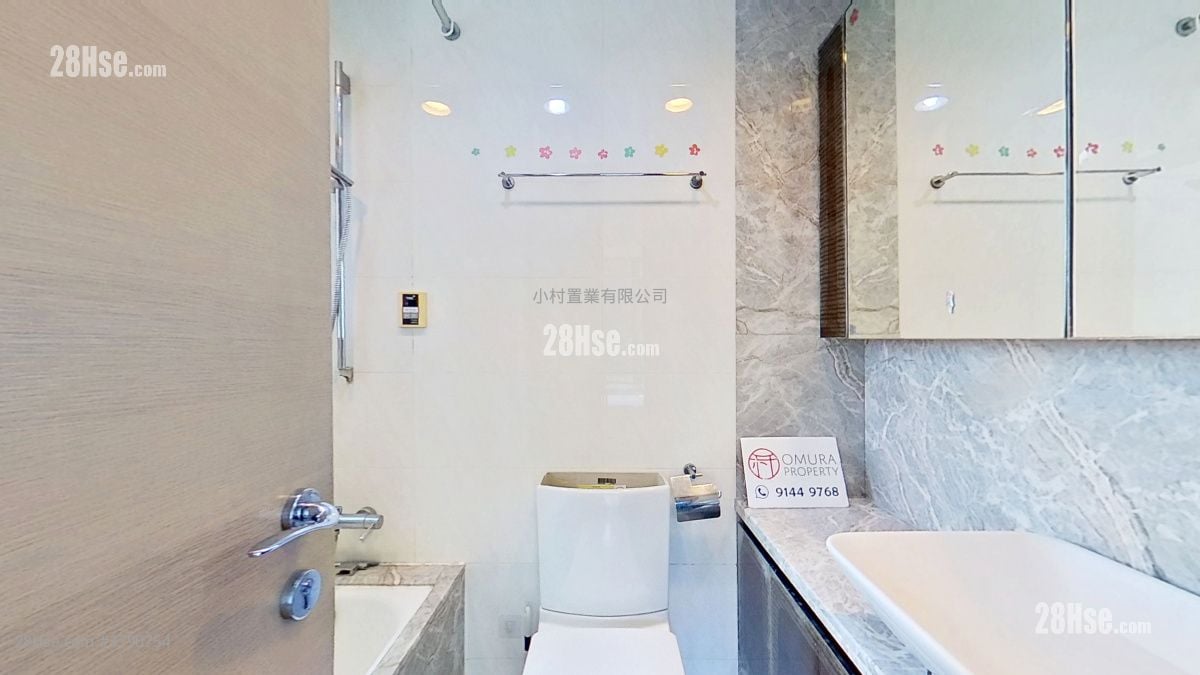 浴室: 傲翔湾畔 租盘 2 房 , 1 浴室 524 平方尺