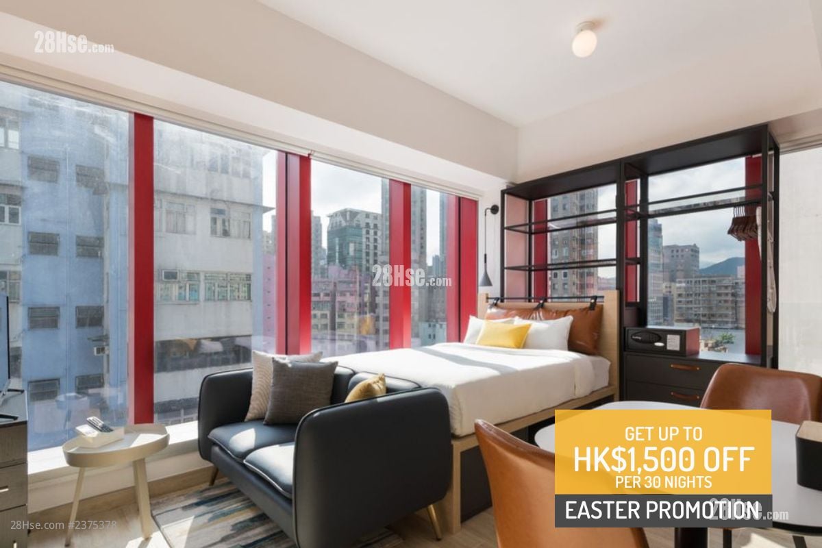 旺角服务式住宅 租盘 开放式间隔 , 1 浴室 255 平方尺