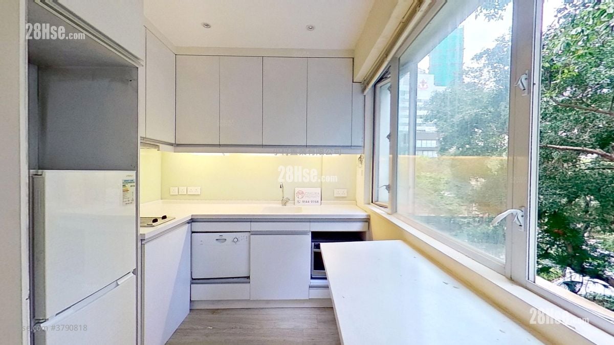 厨房: 水坑口街14-16号 租盘 1 房 , 1 浴室 401 平方尺