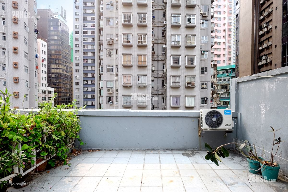 天台: 水坑口街14-16号 租盘 1 房 , 1 浴室 401 平方尺