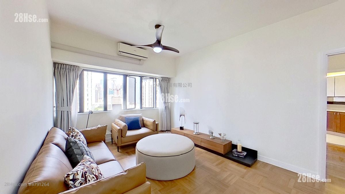 厅: 竹林苑 租盘 2 房 , 1 浴室 770 平方尺