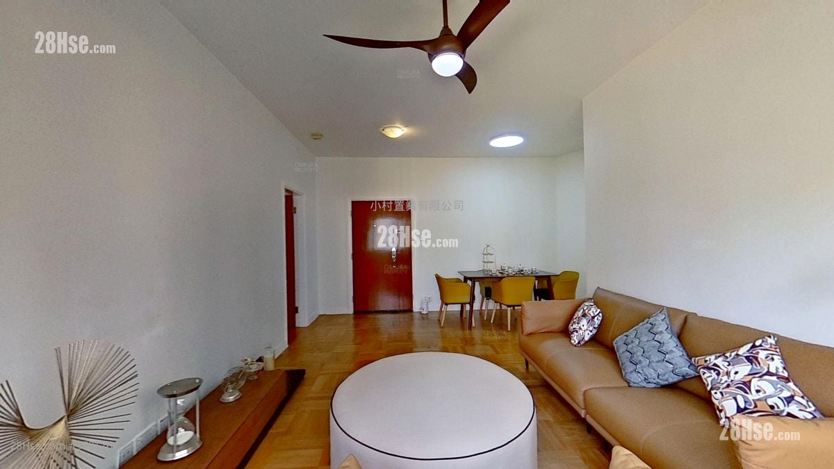 厅: 竹林苑 租盘 2 房 , 1 浴室 770 平方尺