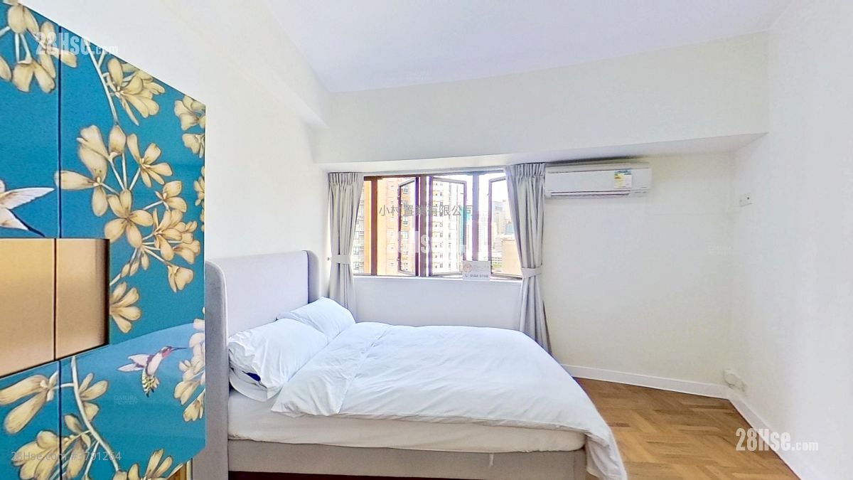 主人房: 竹林苑 租盘 2 房 , 1 浴室 770 平方尺