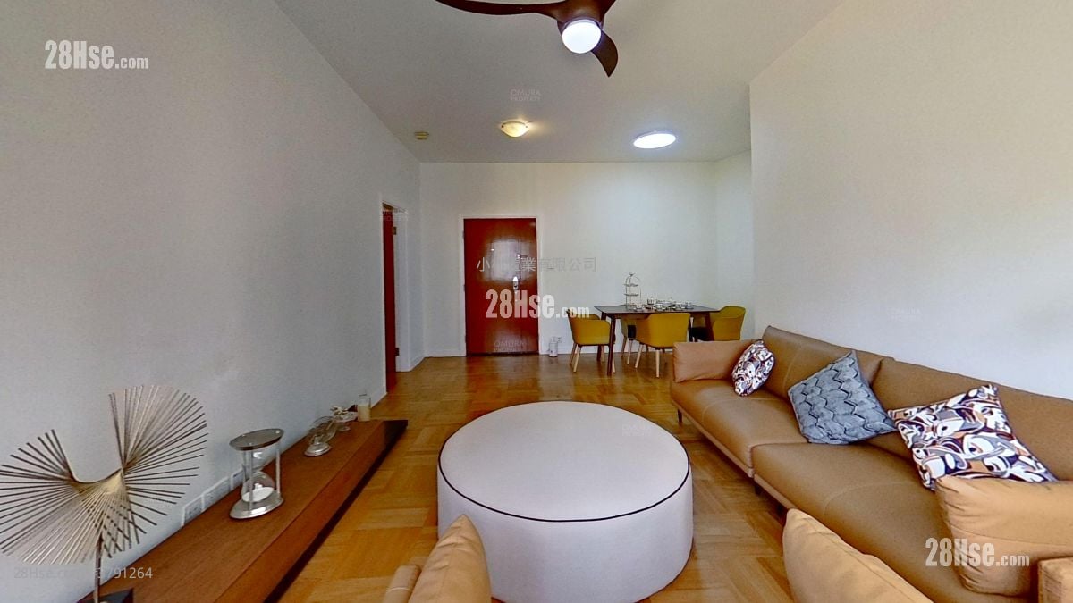 厅: 竹林苑 租盘 2 房 , 1 浴室 770 平方尺