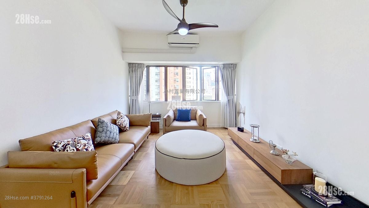 厅: 竹林苑 租盘 2 房 , 1 浴室 770 平方尺