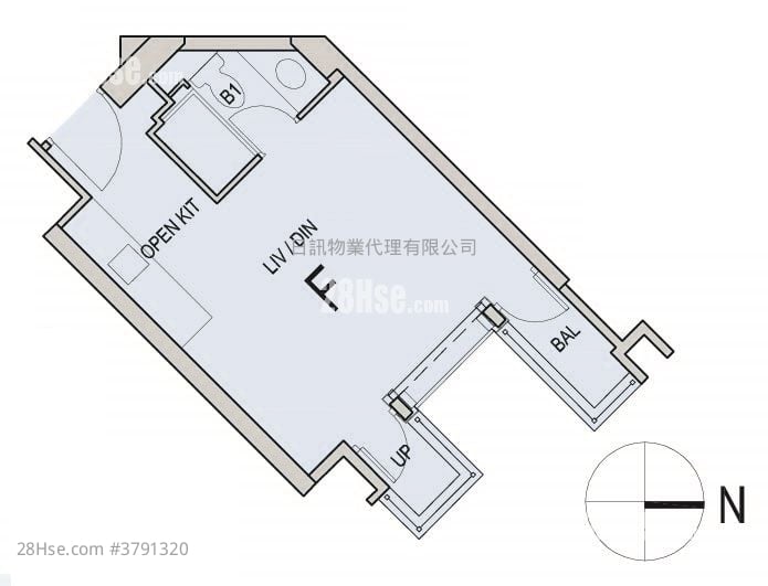 The Pavilia Bay Sell Studio , 1 Bathroom 306 ft²
