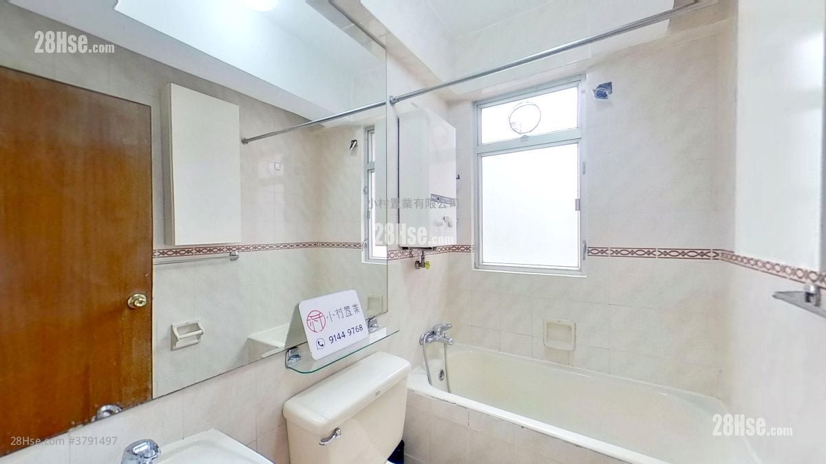 浴室: 伊利阁 租盘 1 房 , 1 浴室 432 平方尺