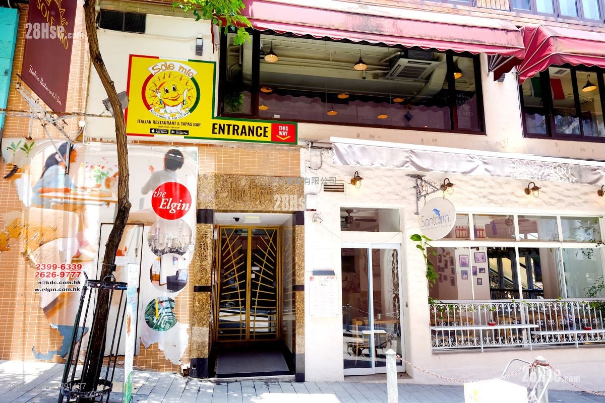 大厦入口: 伊利阁 租盘 1 房 , 1 浴室 432 平方尺