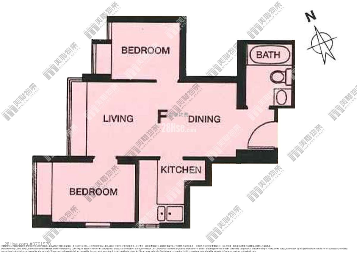 将军澳中心 售盘 2 房 , 1 浴室 406 平方尺
