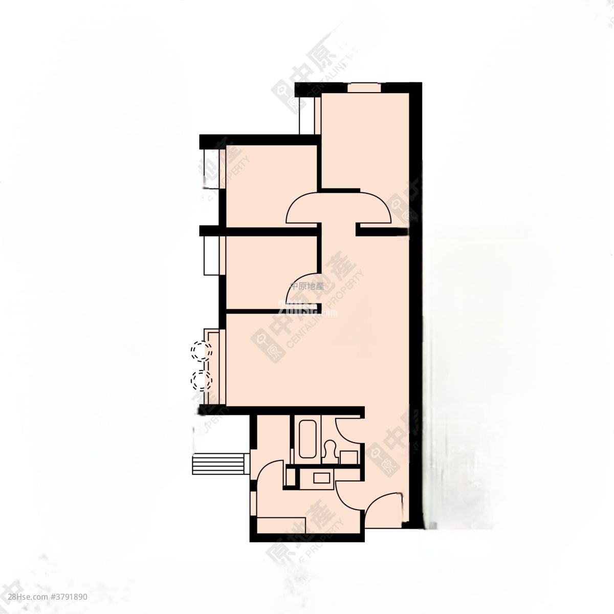 King Ming Court Sell 3 Bedrooms , 1 Bathroom